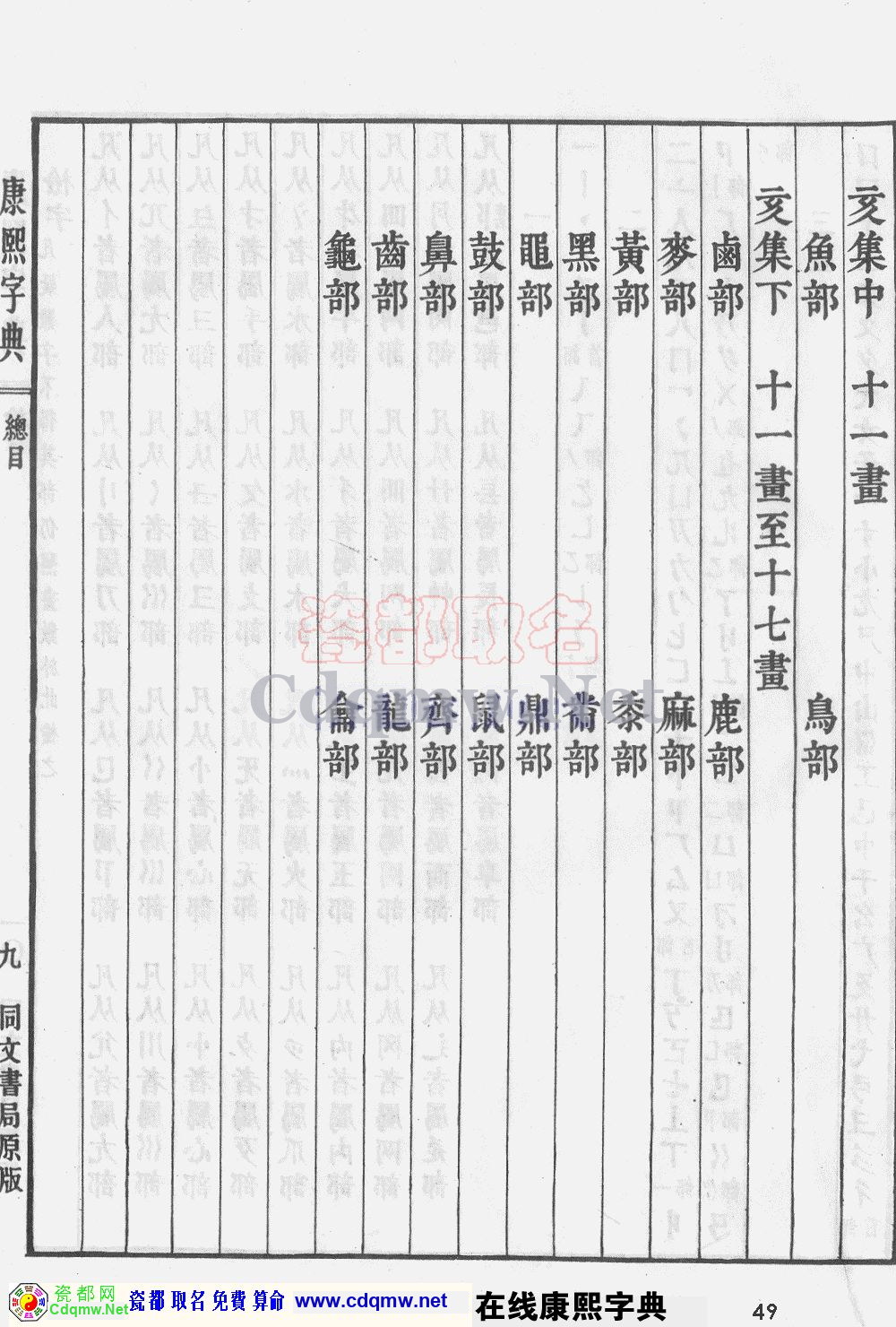 瓷都取名——康熙字典原图扫描版，第49页