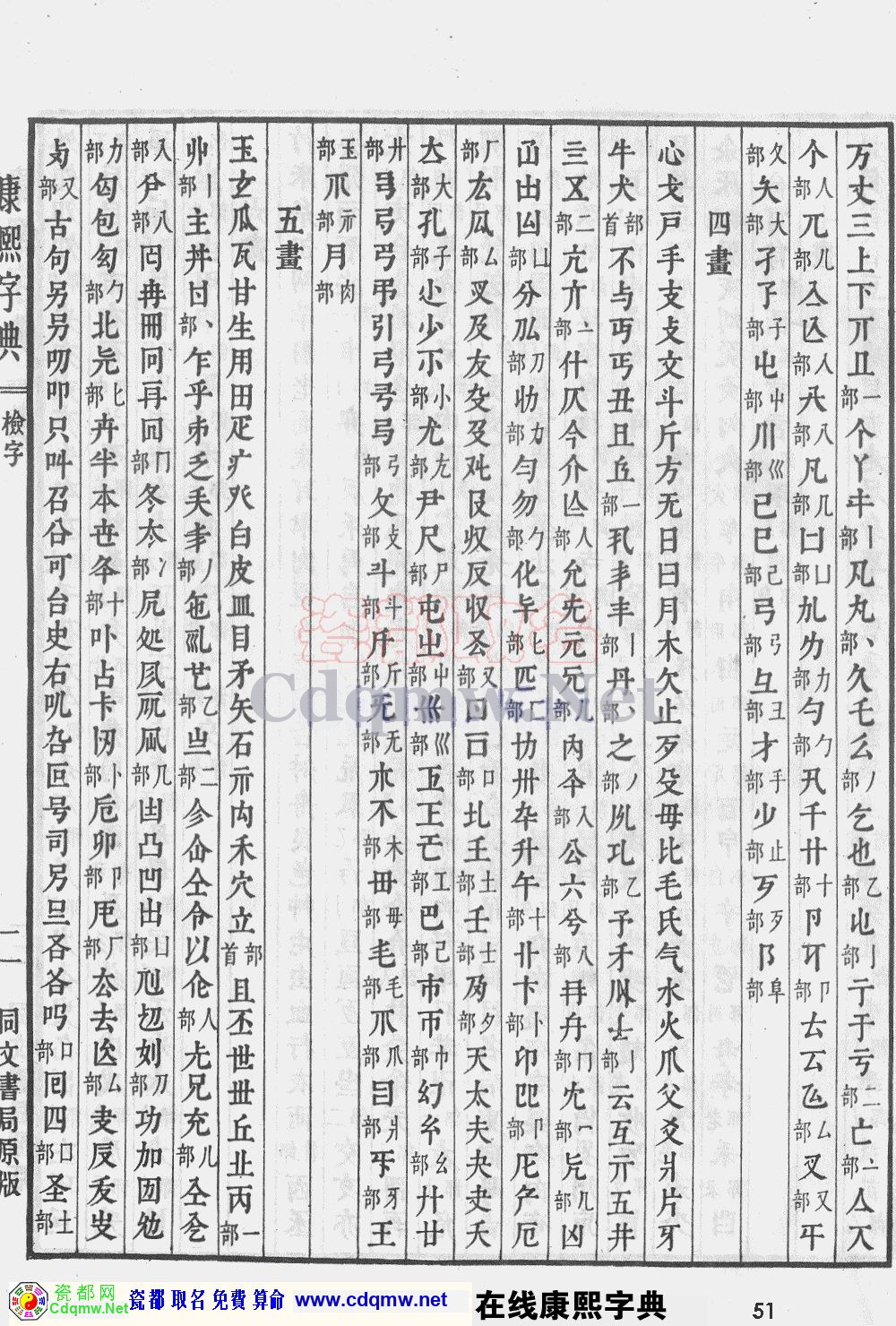 瓷都取名——康熙字典原图扫描版，第51页