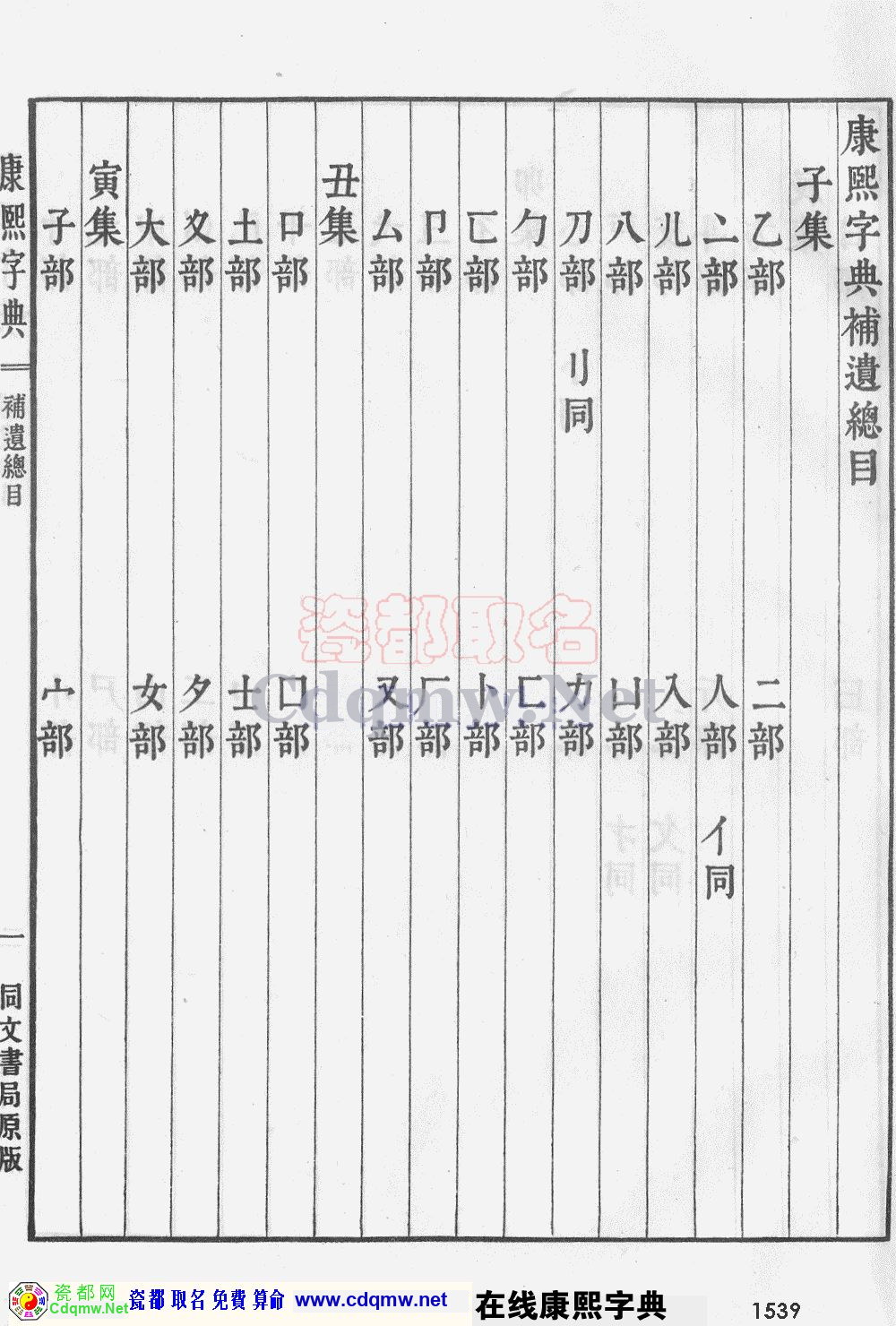 瓷都取名——康熙字典原图扫描版，第1539页