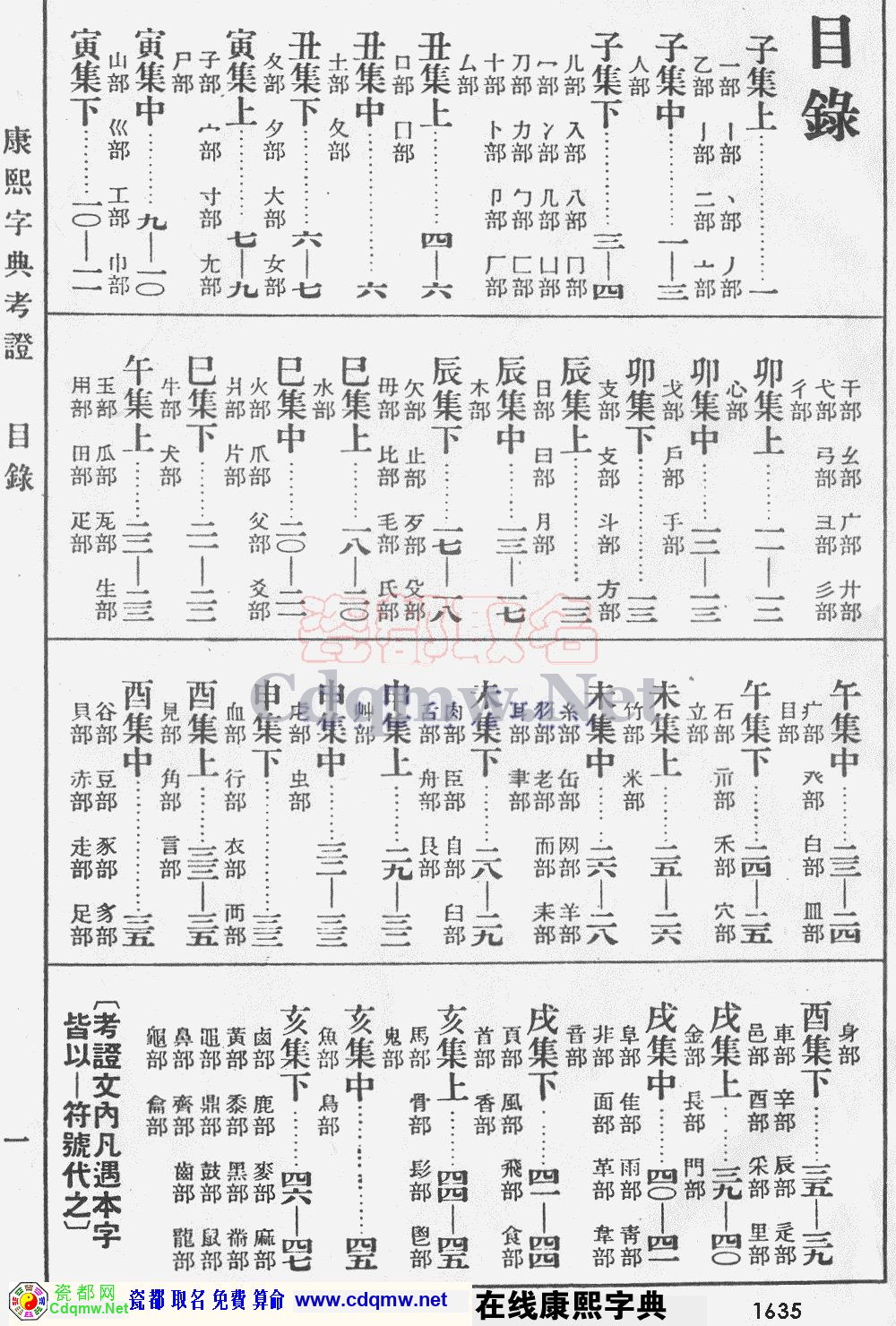 瓷都取名——康熙字典原图扫描版，第1635页